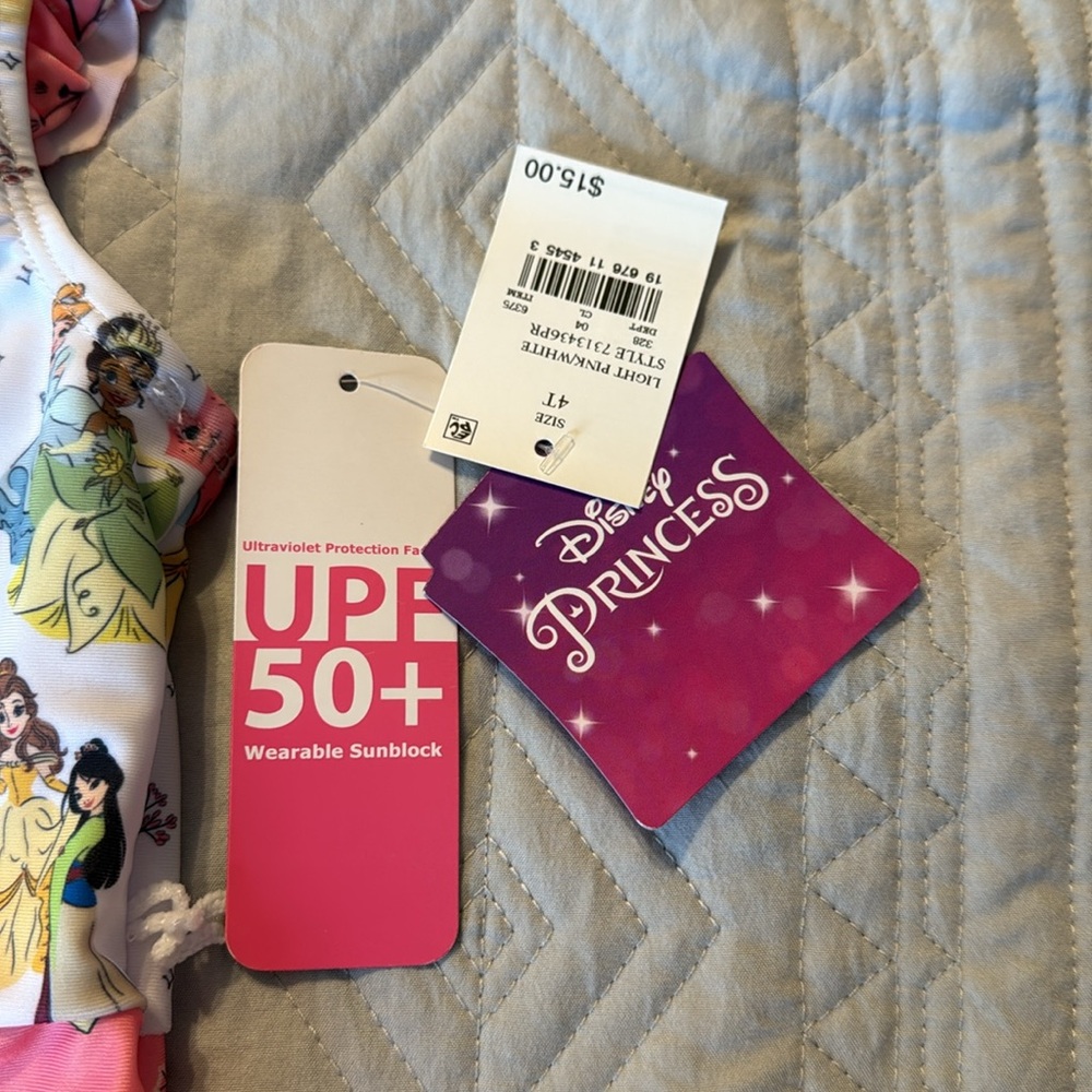 Disney Princess 4T Swimsuit NWT - Picture 4 of 6